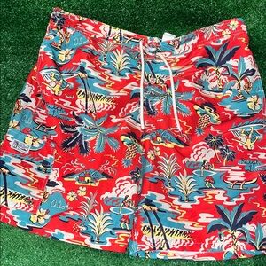 Polo Ralph Lauren Men’s Aloha Hawaiian Swim Trunks size 2XB